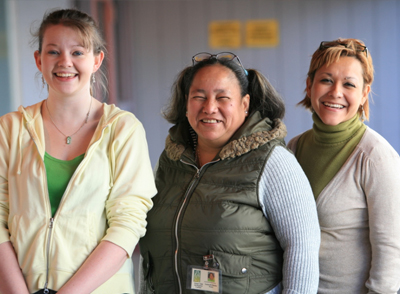 smiling staff members