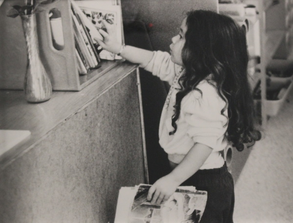 black and white photograph of a child