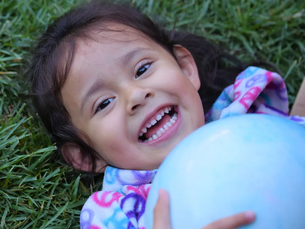 girl with ball